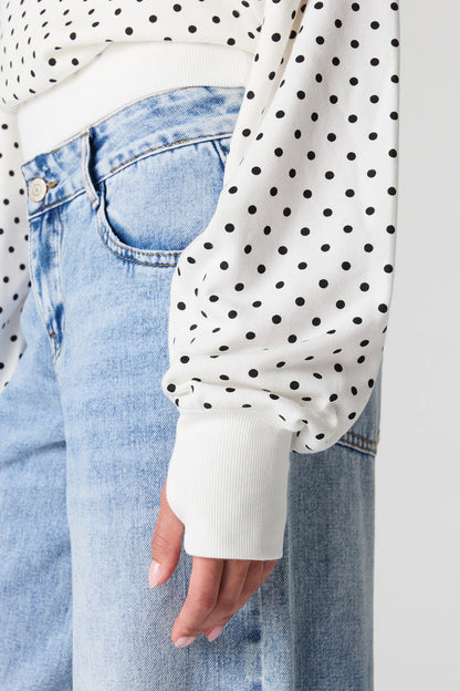 Luxe French Terry Off Shoulder Sweatshirt