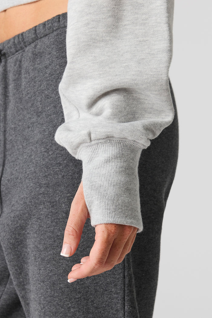 Luxe French Terry Off Shoulder Sweatshirt