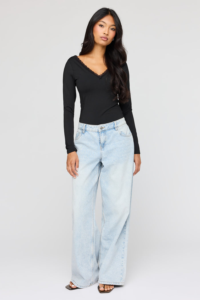 Luxe Heavy Contour V-Neck Bodysuit