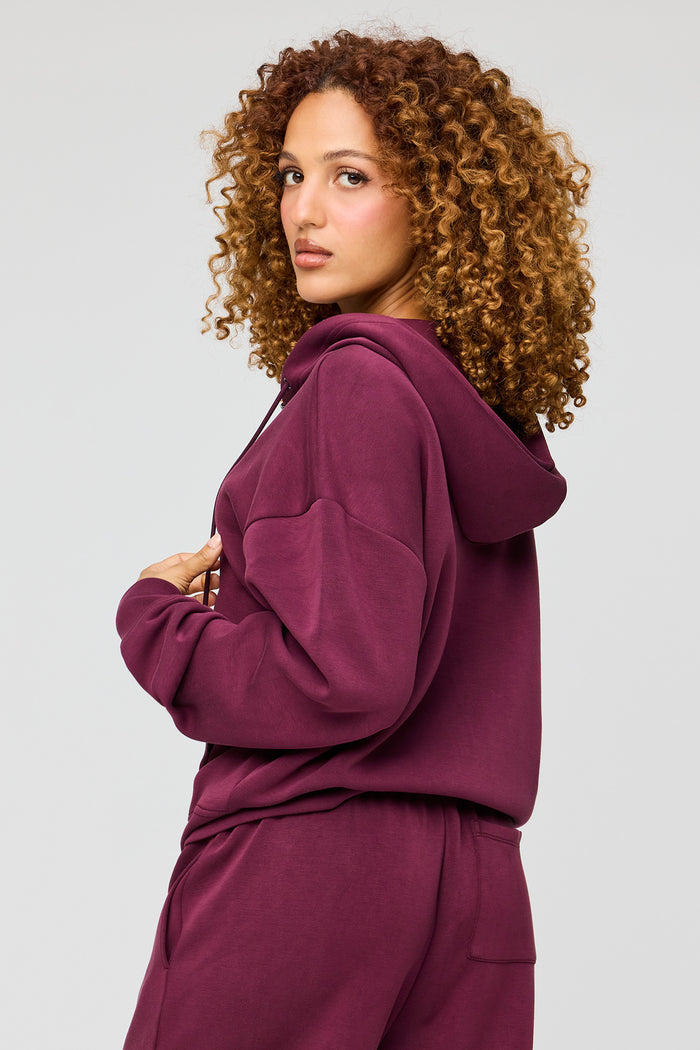 Luxe Scuba Zip Hoodie