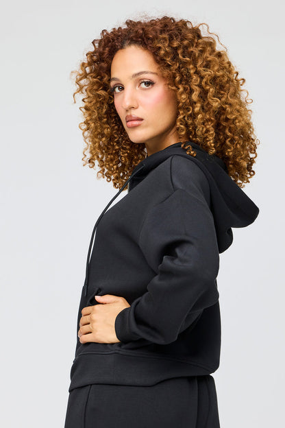 Luxe Scuba Zip Hoodie