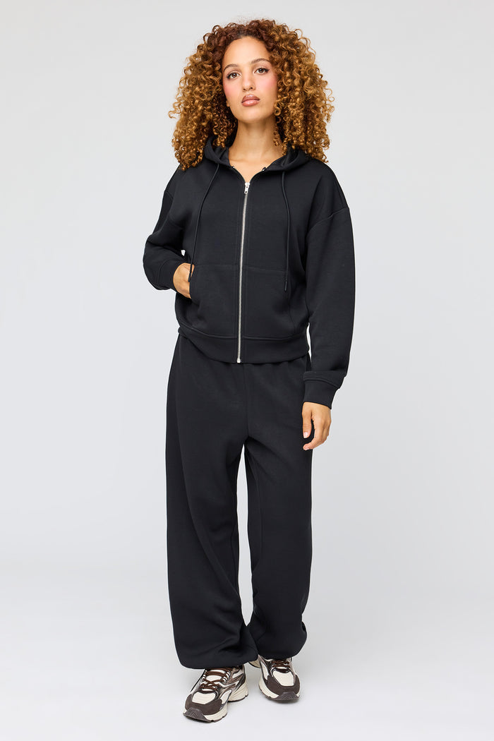 Luxe Scuba Zip Hoodie