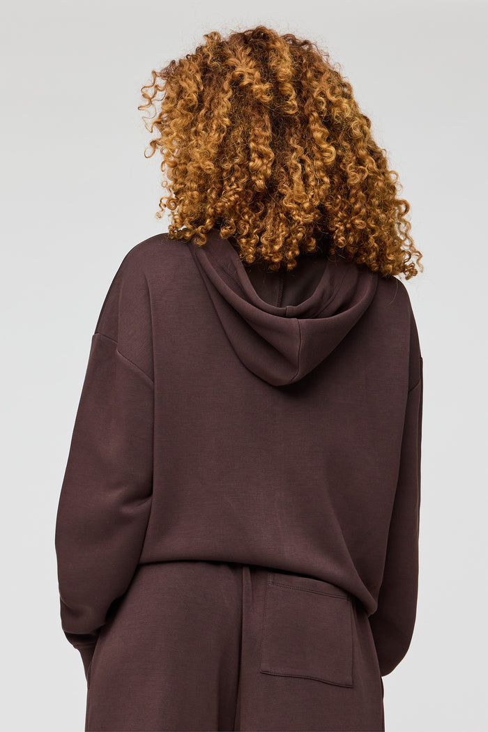 Luxe Scuba Zip Hoodie