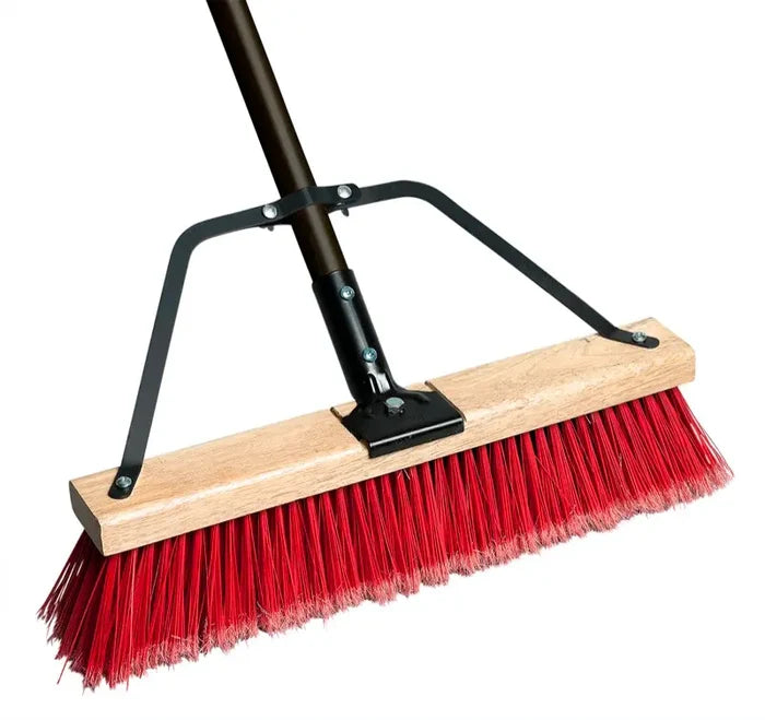 M2 Professional - 24” Ryno Medium Red Push Broom - PB800-RB24