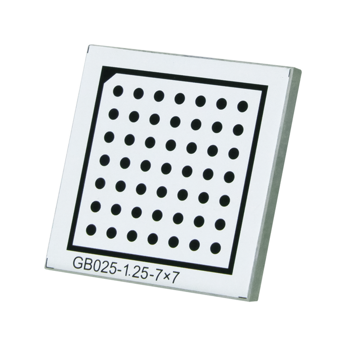 Manufacturing Precision ±10μm Acrylic Dot Calibration Target compatible with Halcon (25x25mm 7x7) CT20010501