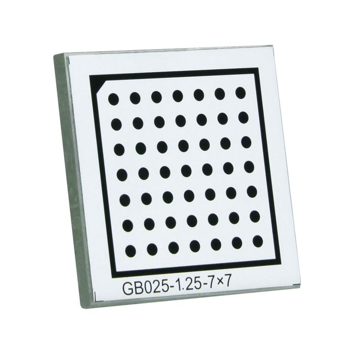 Manufacturing Precision ±10μm Acrylic Dot Calibration Target compatible with Halcon (25x25mm 7x7) CT20010501