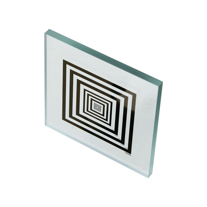 Manufacturing Precision ±1μm Glass Concentric Square Ring Calibration Target (3x3″) CT20040102