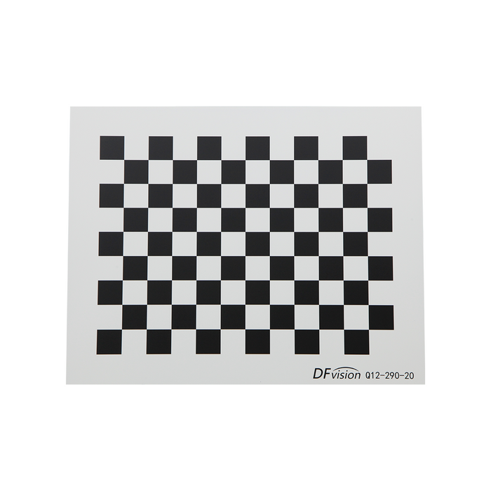 Manufacturing Precision ±0.5μm Aerospace Aluminum Checkerboard Calibration Target (290x230mm 12x9), SKU CT20020301, three quarter front view