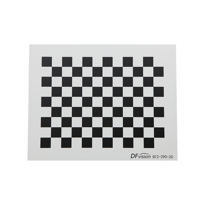 Manufacturing Precision ±0.5μm Aerospace Aluminum Checkerboard Calibration Target (290x230mm 12x9), SKU CT20020301, three quarter front view