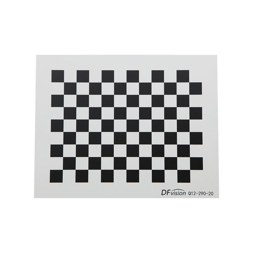 Manufacturing Precision ±0.5μm Aerospace Aluminum Checkerboard Calibration Target (290x230mm 12x9), SKU CT20020301, three quarter front view