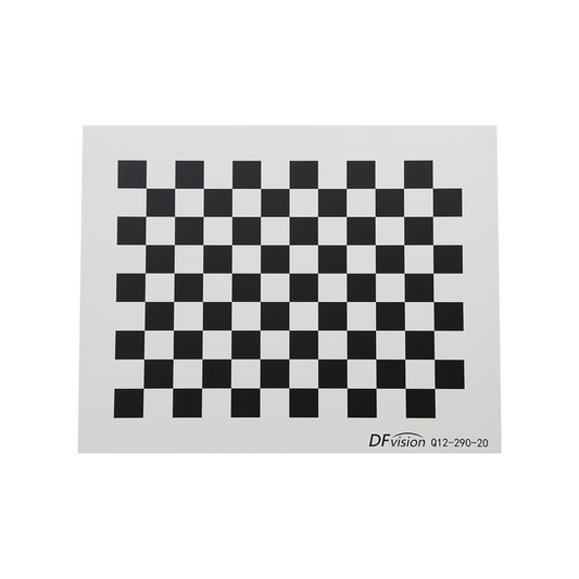 Manufacturing Precision ±0.5μm Aerospace Aluminum Checkerboard Calibration Target (290x230mm 12x9), SKU CT20020301, three quarter front view