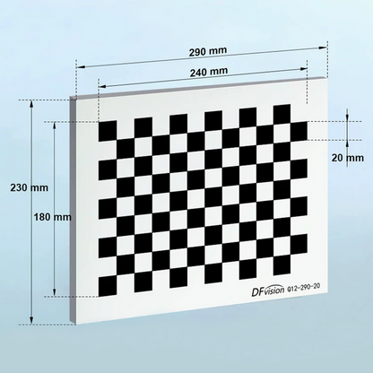 Manufacturing Precision ±5μm Aerospace Aluminum Checkerboard Calibration Target (290x230mm 12x9) CT20020301