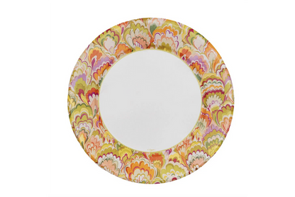 Raspberry/Chartreuse Dinner Plate