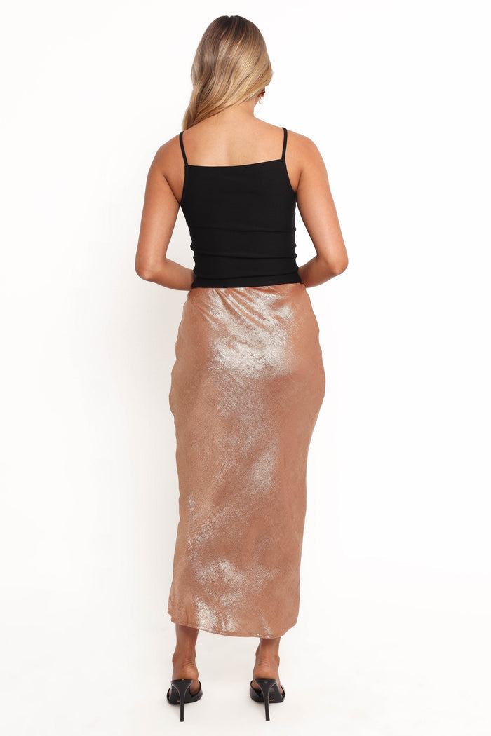 Petal and Pup USA BOTTOMS Mata Midi Skirt - Golden Sand