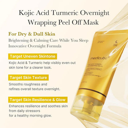 Medicube Kojic Acid Turmeric Night Wrapping Mask 75ml Tube