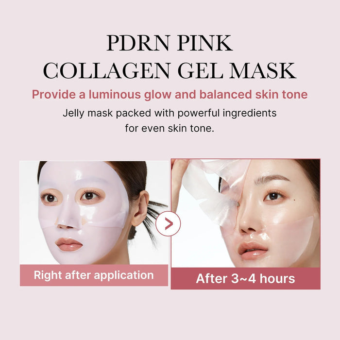medicube PDRN Pink Collagen Gel Mask 4 Pack | VGLE Beauty Canada