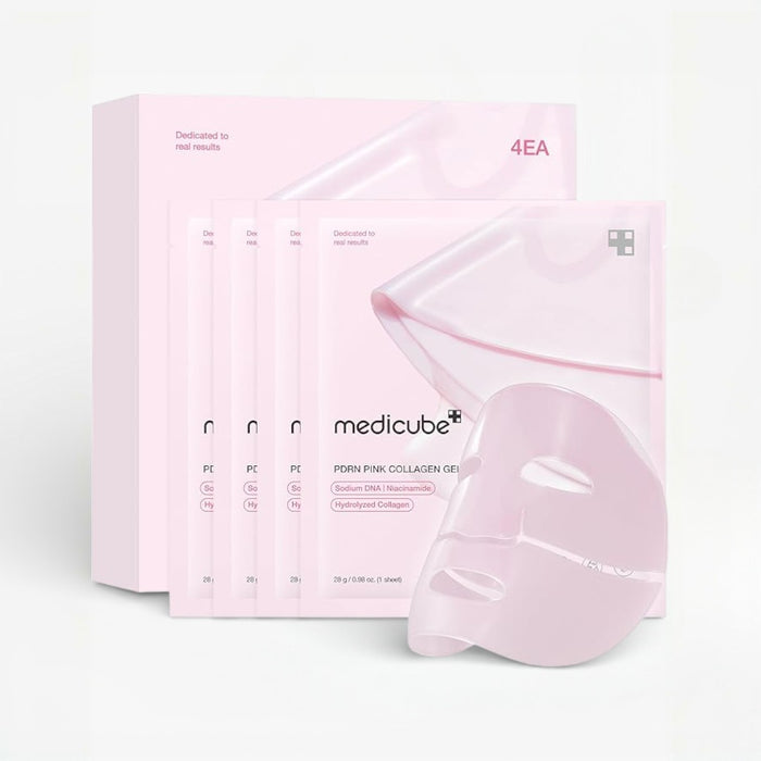 medicube PDRN Pink Collagen Gel Mask 4 Pack | VGLE Beauty Canada