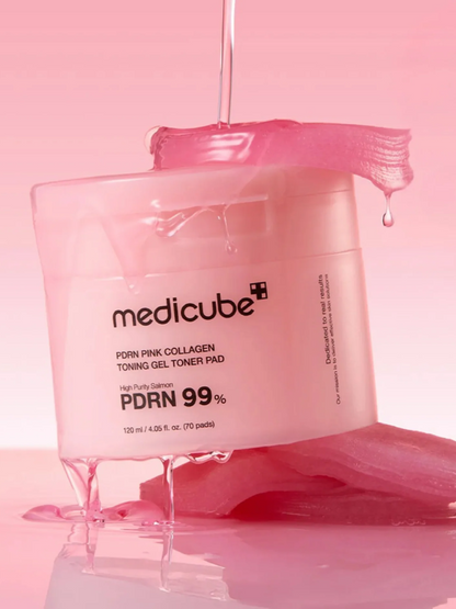 medicube PDRN Pink Collagen Toning Gel Toner Pad 120ml (70pads)
