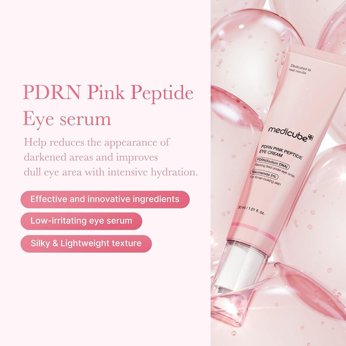 Medicube PDRN Pink Peptide eye cream - 30ml - K-Beauty Studio Belgium Antwerp