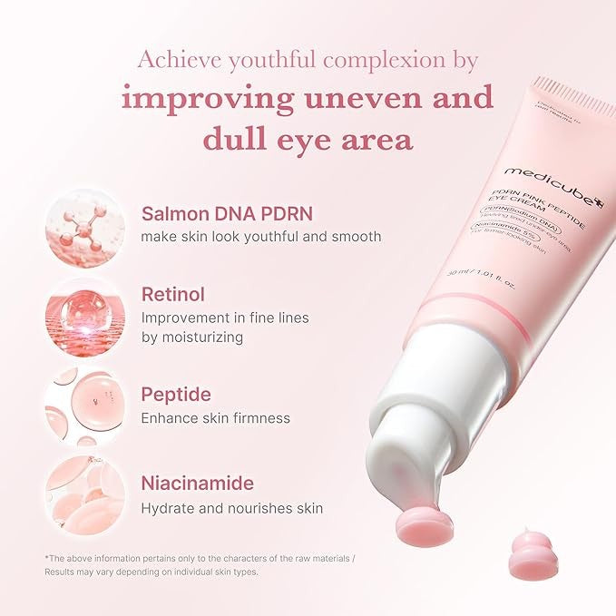 medicube PDRN Pink Peptide Eye Serum 30ml | VGLE Beauty Canada