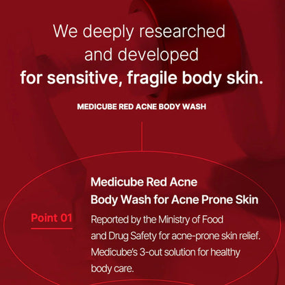 medicube Red Acne Body Wash 2.0 400g medicube