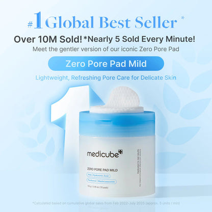 medicube Zero Pore Madecassoside Pads Mild | VGLE Beauty Canada