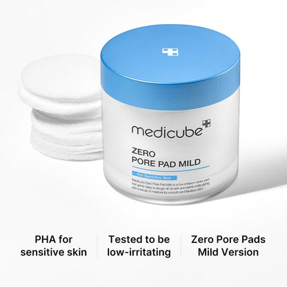 medicube Zero Pore Madecassoside Pads Mild | VGLE Beauty Canada