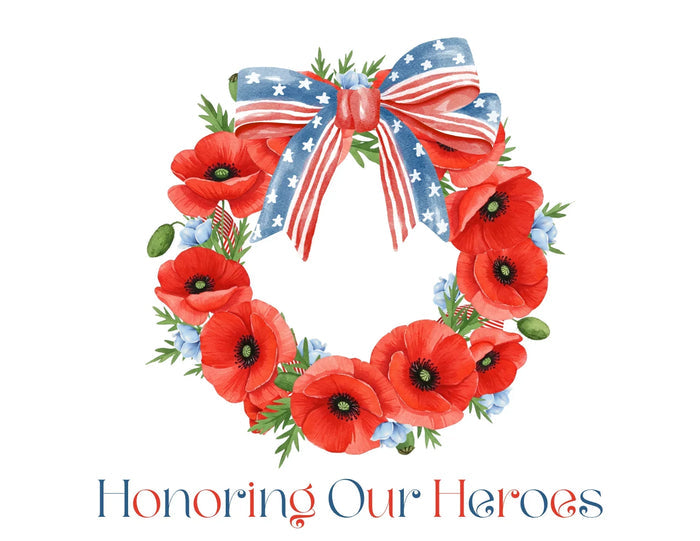 Memorial Day 'Honoring Our Heroes' Wreath - Women's Tee - Whippie's