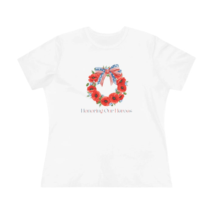 Memorial Day 'Honoring Our Heroes' Wreath - Women's Tee - Whippie's
