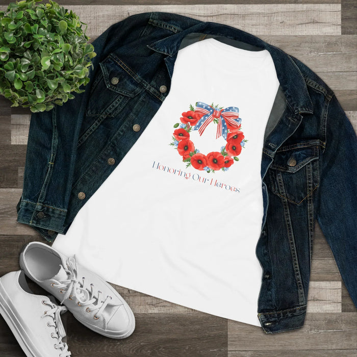 Memorial Day 'Honoring Our Heroes' Wreath - Women's Tee - Whippie's