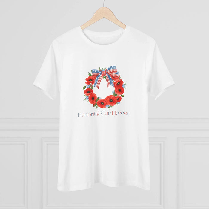 Memorial Day 'Honoring Our Heroes' Wreath - Women's Tee - Whippie's