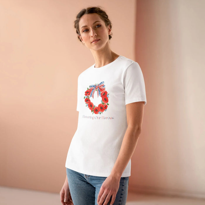Memorial Day 'Honoring Our Heroes' Wreath - Women's Tee - Whippie's