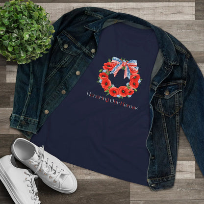 Memorial Day 'Honoring Our Heroes' Wreath - Women's Tee - Whippie's