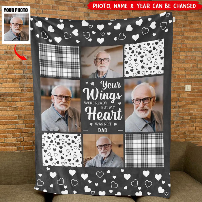 Memorial Personalized Custom Blanket - Sympathy Gift For Family Members