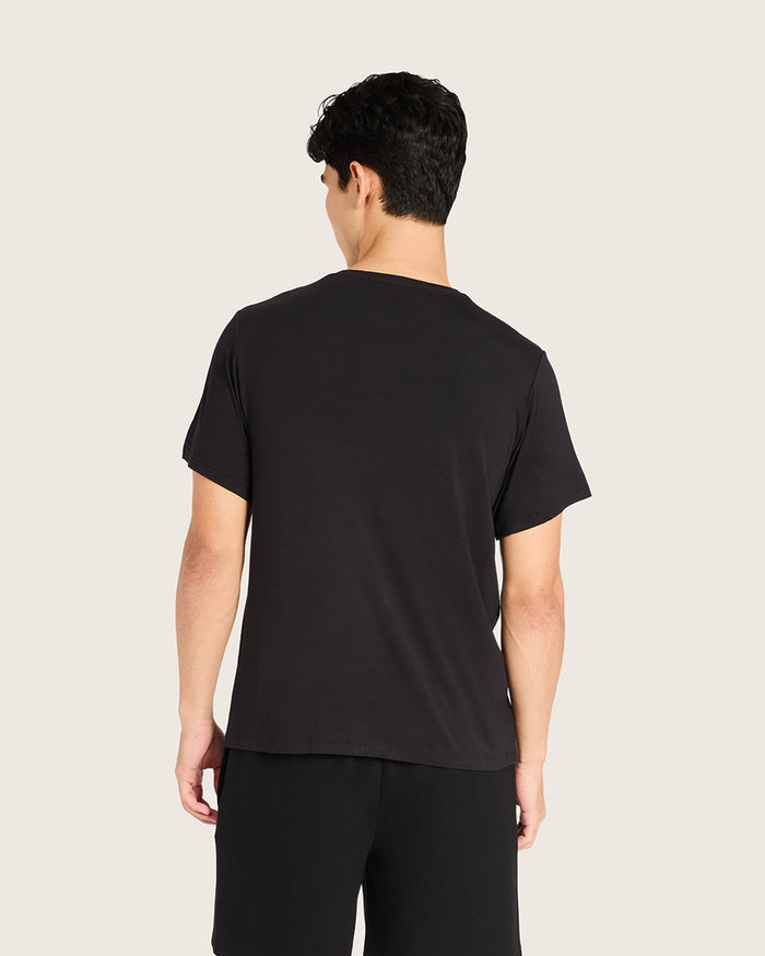 Men's Base Layer Crew Neck T-Shirt - Black