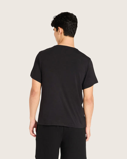 Men's Base Layer Crew Neck T-Shirt - Black