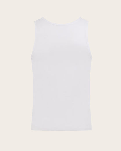 Men's Base Layer Tank Top - White