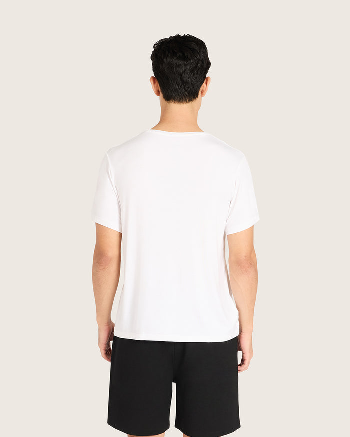 Men's Base Layer V-Neck T-Shirt - White