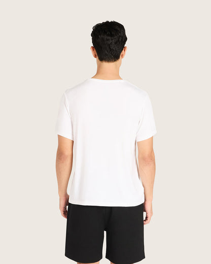 Men's Base Layer V-Neck T-Shirt - White
