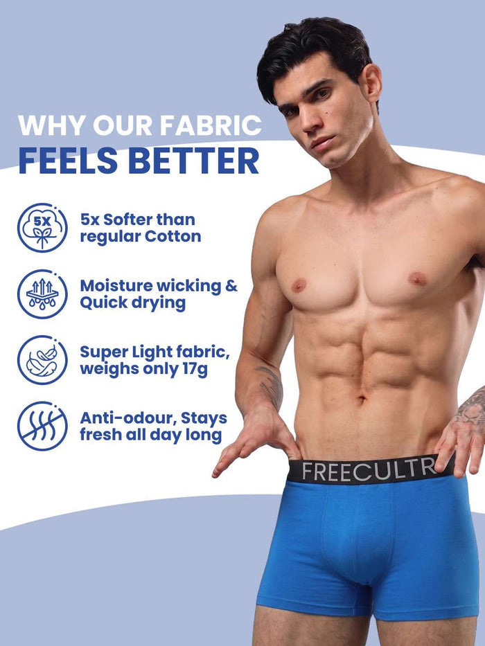 Men's Cotton Stretch Trunks – Pack of 2