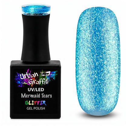 Mermaid Tears - UGGP-A0921 Urban Graffiti Aqua Glitter Gel Polish 15ml
