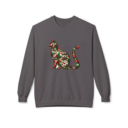 🐱 Merry Meowmas! 🎄 Unisex Fleece Sweatshirt 🎁 - Whippie's