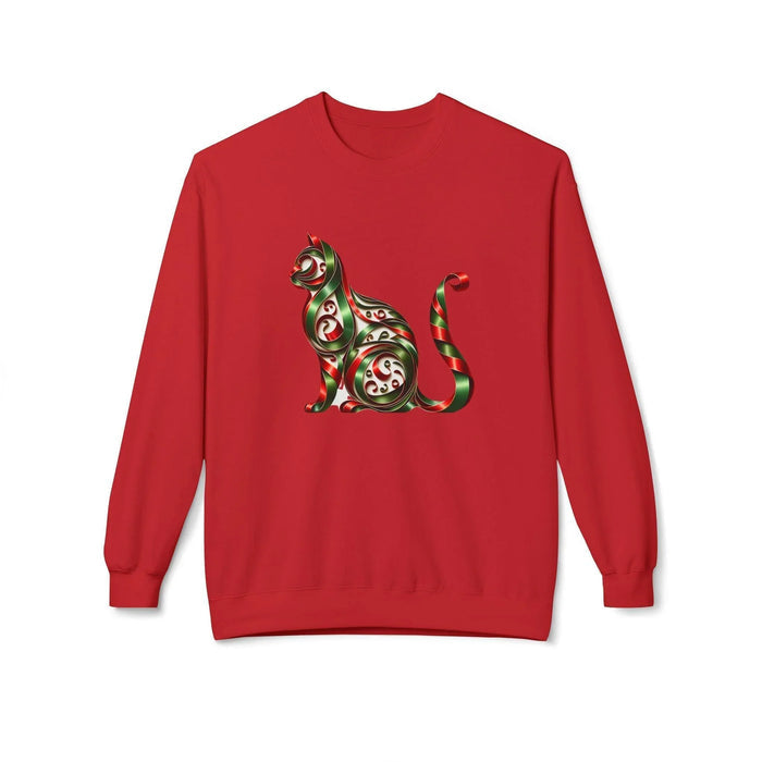 🐱 Merry Meowmas! 🎄 Unisex Fleece Sweatshirt 🎁 - Whippie's