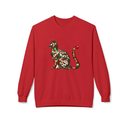 🐱 Merry Meowmas! 🎄 Unisex Fleece Sweatshirt 🎁 - Whippie's