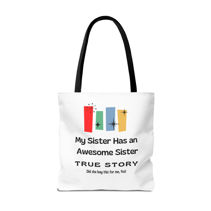Mid-Century Awesome Sister Tote Bag | Sister Gift