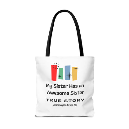 Mid-Century Awesome Sister Tote Bag | Sister Gift