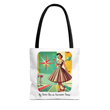 Mid-Century Awesome Sister Tote Bag | Sister Gift