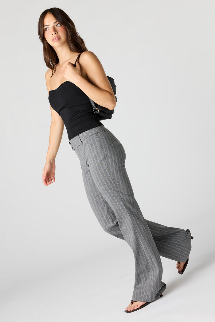 Mid Rise Flare Dress Pant