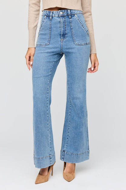 Mid Rise Flare Jean