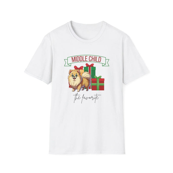 Middle Child, The Favorite 🎁🐶 Pomeranian - Unisex Tee! 🎁👑 - Whippie's